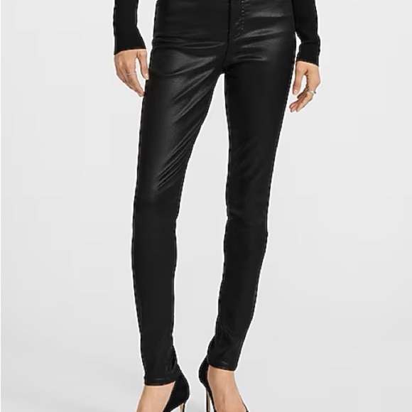 Express Pants - Express Black Coated Jeans Size 8